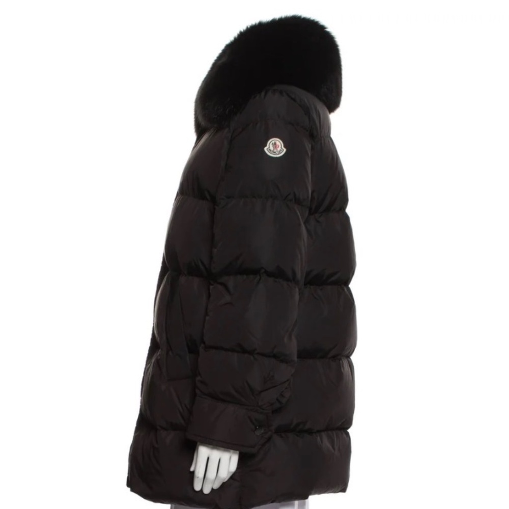 MONCLER women’s down coat with detachable fur collar